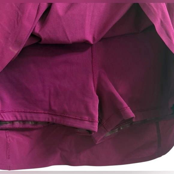 ATHLETA RUN WITH IT 14” SKORT XS BURGUNDY ATHLETIC TENNIS RUNNING SKIRT - Picture 7 of 12